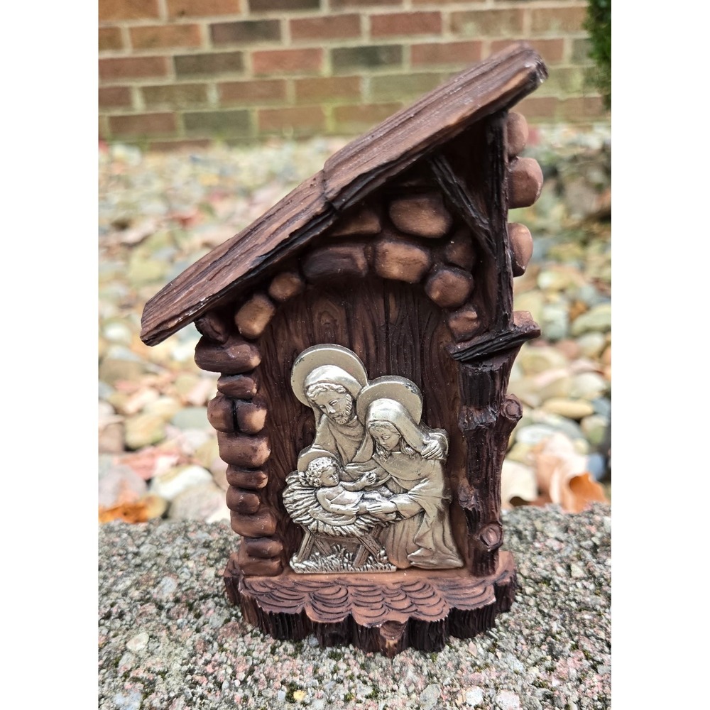 VTG Italian Nativity Scene Manger Holy Family Jesus Mary Joseph Religious Decor